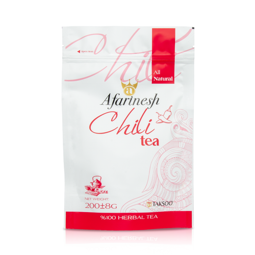 دمنوش فلفل آفرینش،تکسو(فلفل قرمز، زنجبیل، شیرین بیان، نعنا و هل) ۲۰۰ گرمی