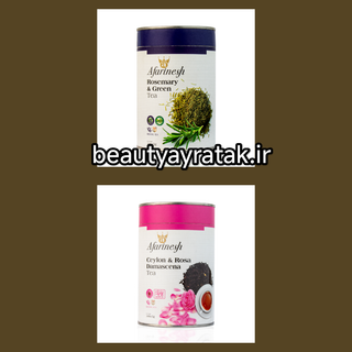 چای سبز و رزماری و چای سیلان و گل محمدی